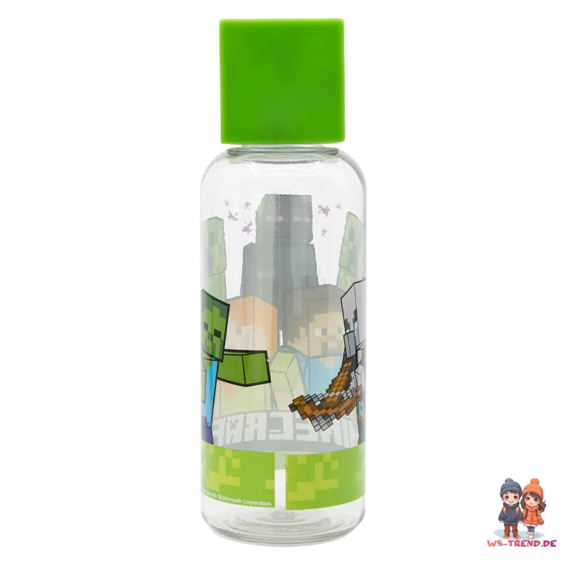Minecraft Creeper Trinkflasche mit 3D Deckel - WS-Trend.de Kinder - 560 ml