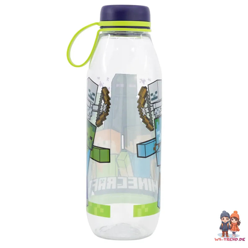 Minecraft Steve Creeper Enderman Zombie Skelett Trinkflasche Flasche 650 ml - WS-Trend.de