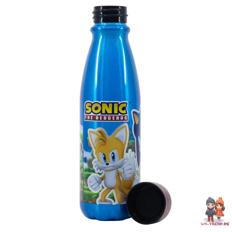 Sonic The Hedgedog ALU Sportflasche Wasserflasche Trinkflasche Flasche 600 ml - WS-Trend.de