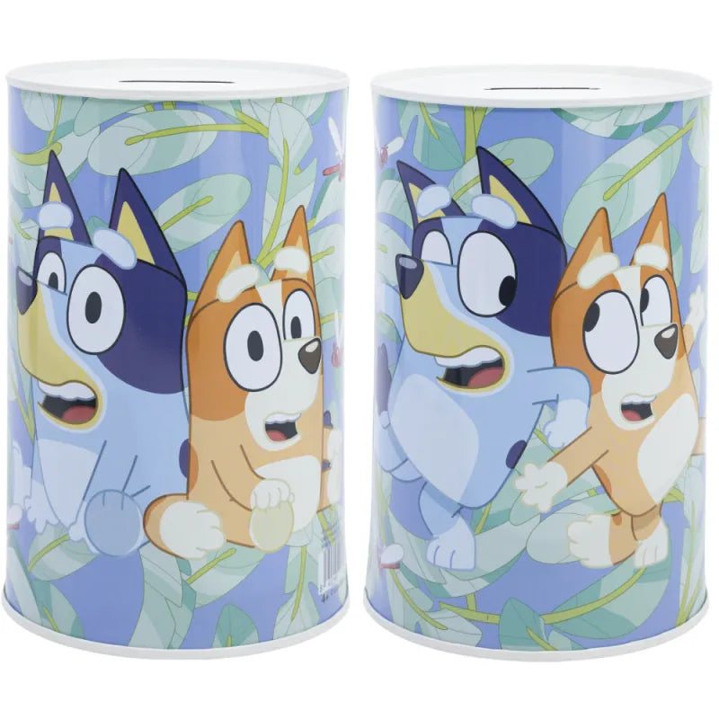 Bluey Bingo Kinder XL Spardose Sparschwein aus Weißblech 1000 ml WS Trend.de