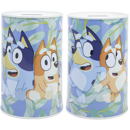 Bluey Bingo Kinder XL Spardose Sparschwein aus Weißblech 1000 ml WS Trend.de