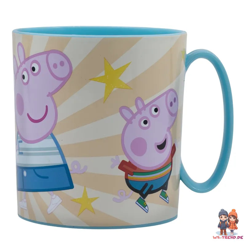 Peppa Wutz Kinder Geschirr-Set 3 teilig Becher Teller Schüssel - Molly George - WS-Trend.de