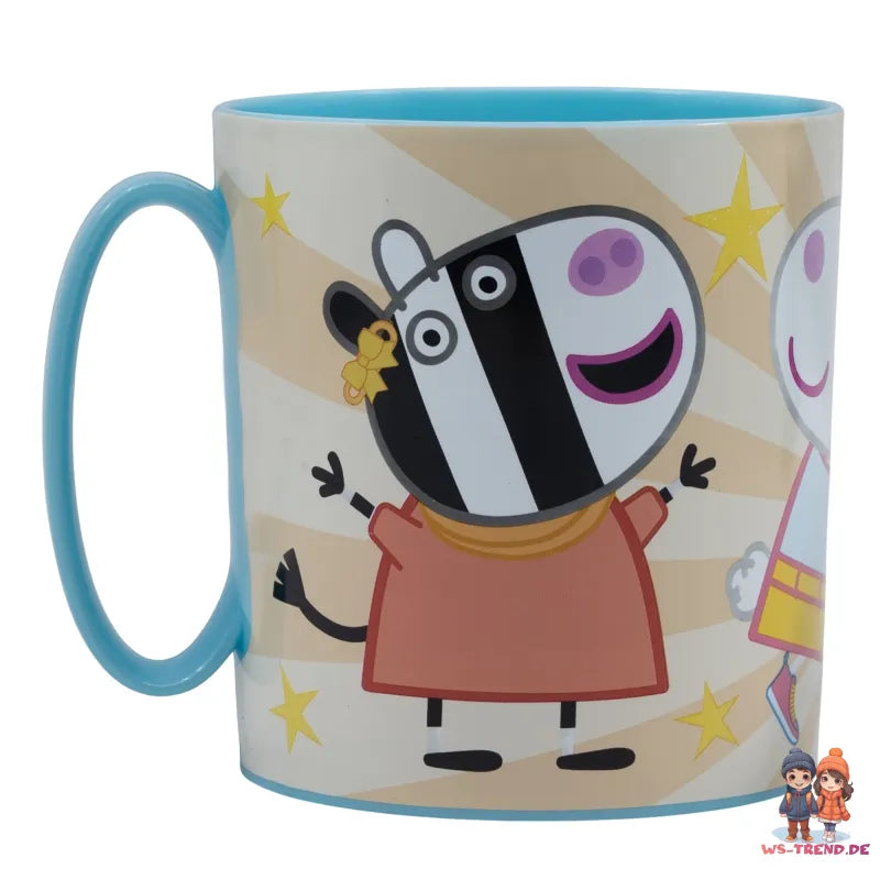 Peppa Wutz Kinder Geschirr-Set 3 teilig Becher Teller Schüssel - Molly George - WS-Trend.de