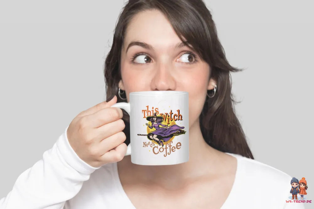 Halloween Witch needs Coffee Kaffeetasse Teetasse Geschenkidee - WS-Trend.de need Tasse 330 ml
