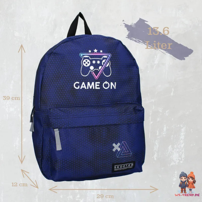 Gamer Zocker Jungen Rucksack Schultasche Backpack 39 x 29 x12 cm - WS-Trend.de