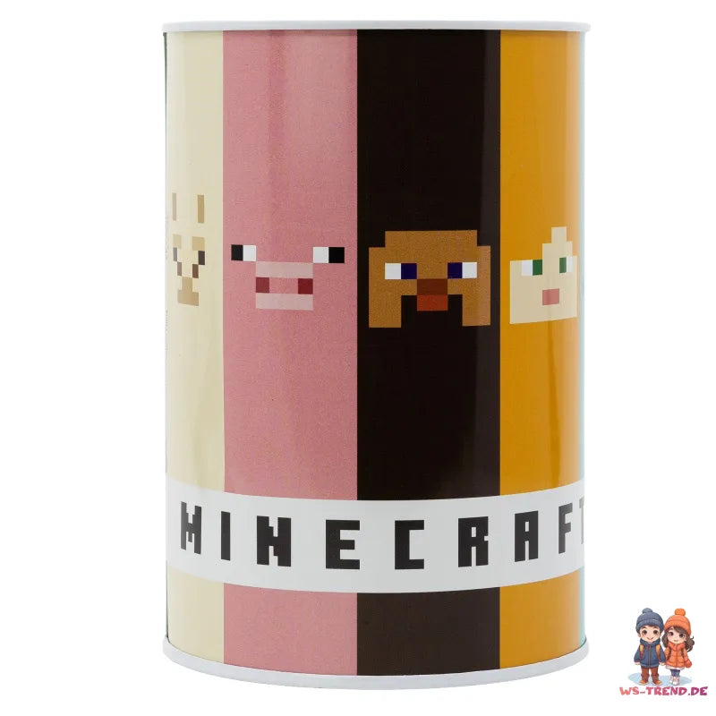 Minecraft Creeper Zombie Skelett Metall Spardose - WS-Trend.de Enderman XL aus Weißblech