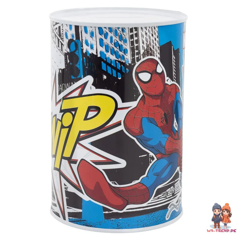 Marvel Spiderman Kinder Jungen XL Spardose Sparschwein aus Weißblech - WS-Trend.de