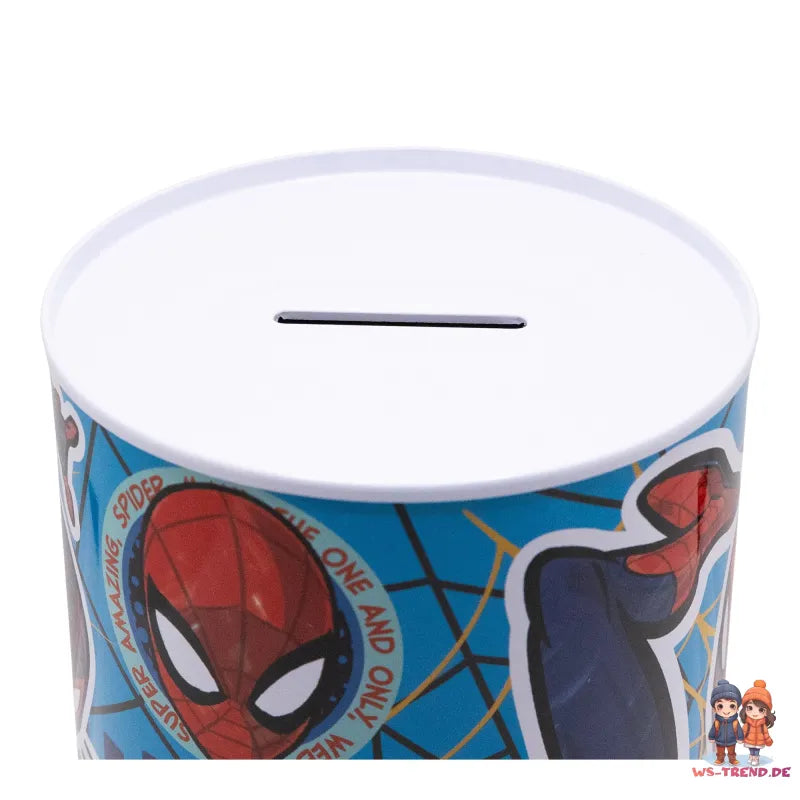 Marvel Spiderman Kinder Jungen XL Spardose Sparschwein aus Weißblech - WS-Trend.de