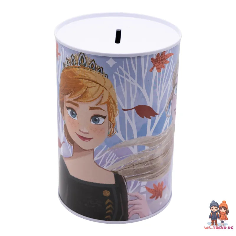 Disney Die Eiskönigin Elsa Anna Kinder XL Spardose aus Weißblech 1000 ml - WS-Trend.de
