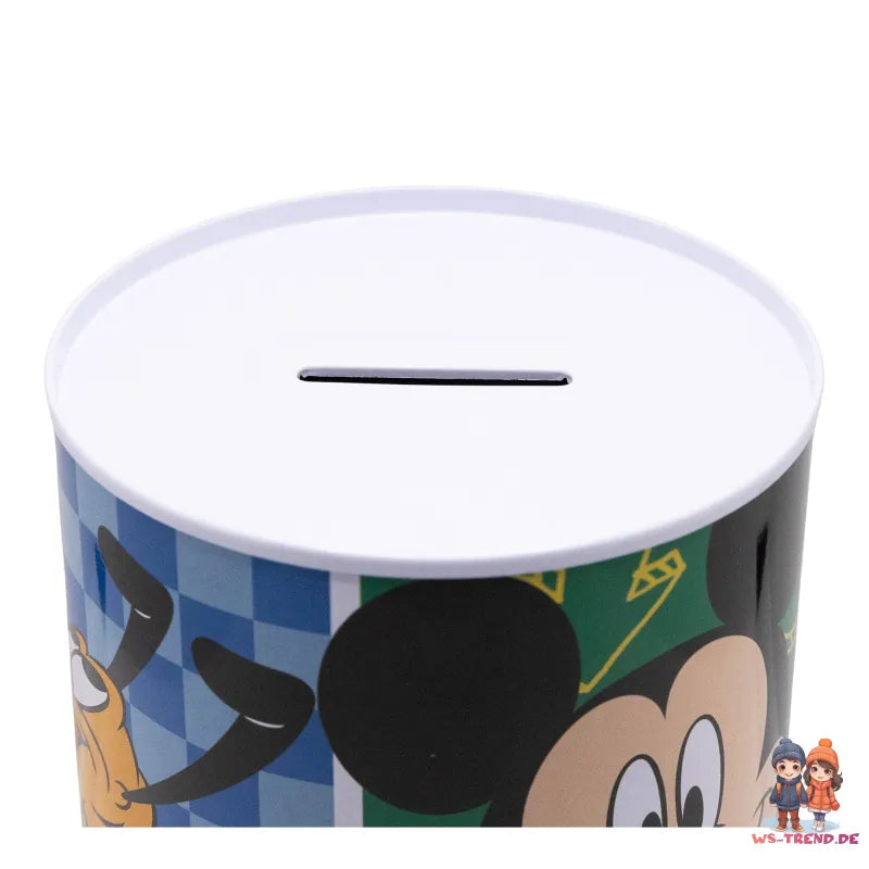 Disney Mickey Maus Goofy Pluto Kinder XL Spardose aus Weißblech 1000 ml - WS-Trend.de