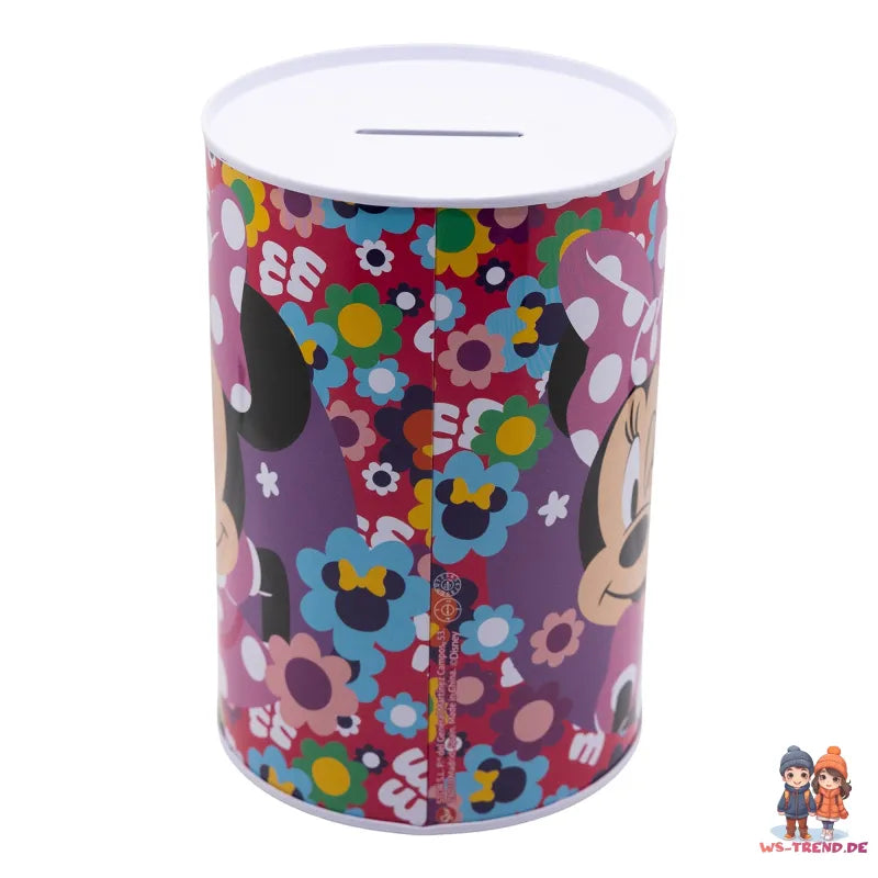 Disney Minnie Maus Kinder XL Spardose aus Weißblech 1000 ml - WS-Trend.de