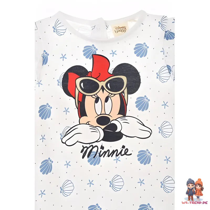 Disney Minnie Maus Baby kurzarm Body Strampler - WS-Trend.de Gr. 68 - 86 Bio Baumwolle