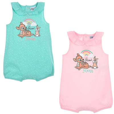Disney Bambi Baby Kleinkind kurzarm Body Strampler - WS-Trend.de Gr. 68 - 86 Bio Baumwolle