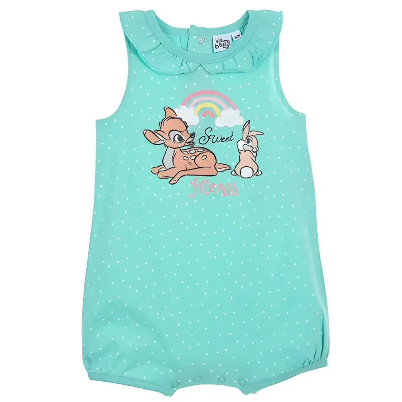 Disney Bambi Baby Kleinkind kurzarm Body Strampler WS Trend.de Gr. 68 86 Bio Baumwolle
