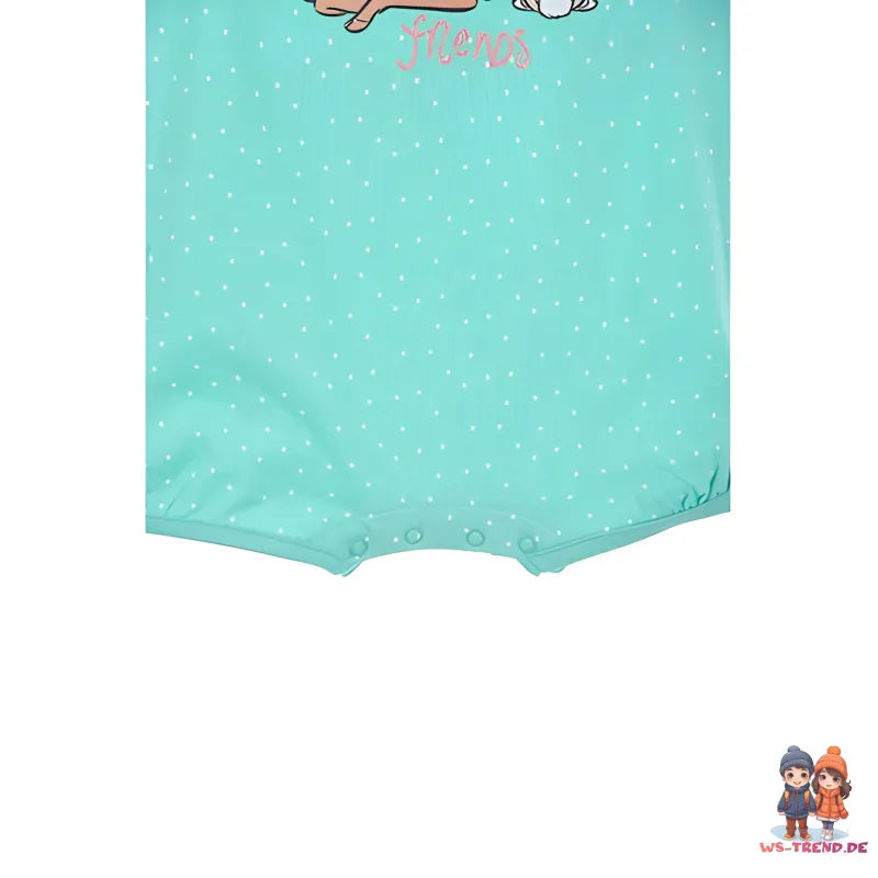 Disney Bambi Baby Kleinkind kurzarm Body Strampler WS Trend.de Gr. 68 86 Bio Baumwolle