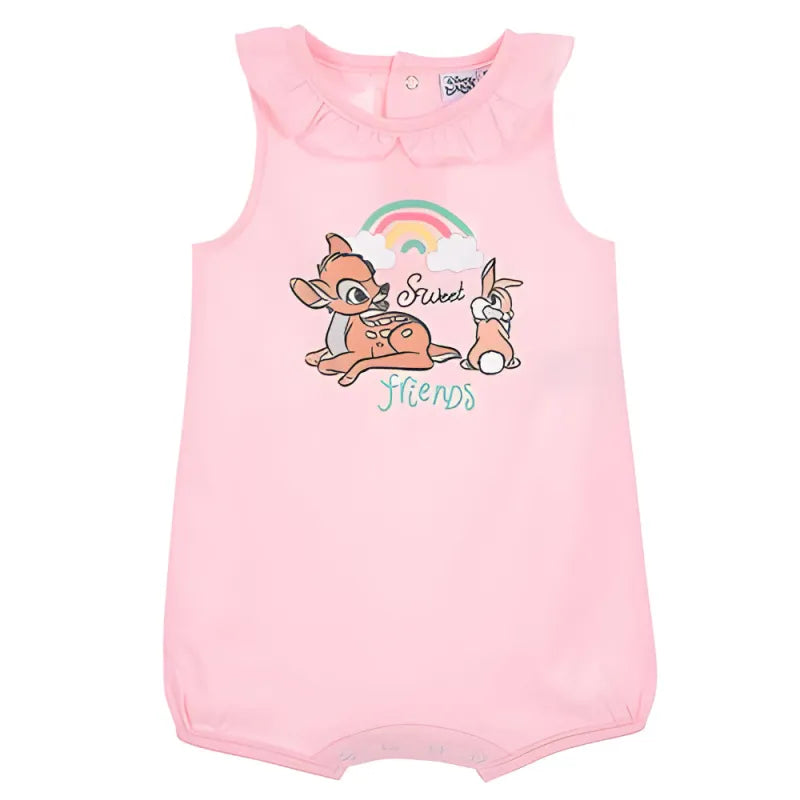 Disney Bambi Baby Kleinkind kurzarm Body Strampler WS Trend.de Gr. 68 86 Bio Baumwolle