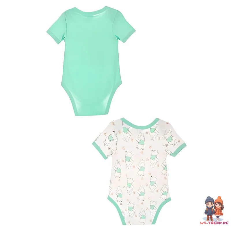 Disney Winnie der Pooh Baby Kleinkind 2er Set kurzarm Body Strampler - WS-Trend.de Gr. 68 - 86