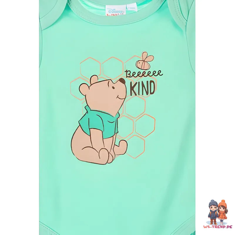 Disney Winnie der Pooh Baby Kleinkind 2er Set kurzarm Body Strampler - WS-Trend.de Gr. 68 - 86