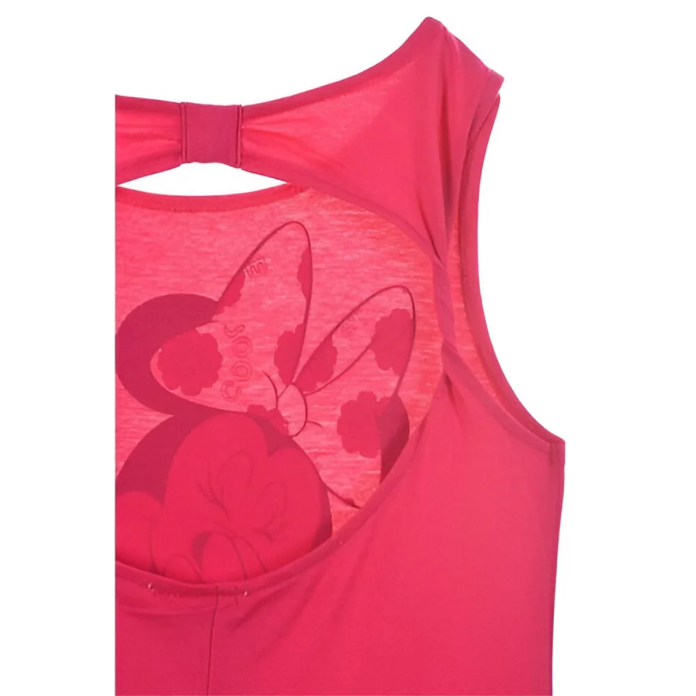 Disney Minnie Maus Kinder Mädchen Kleid Sommerkleid - WS-Trend.de langarm Glitzer Blau Rosa 98 bis 128 Baumwolle