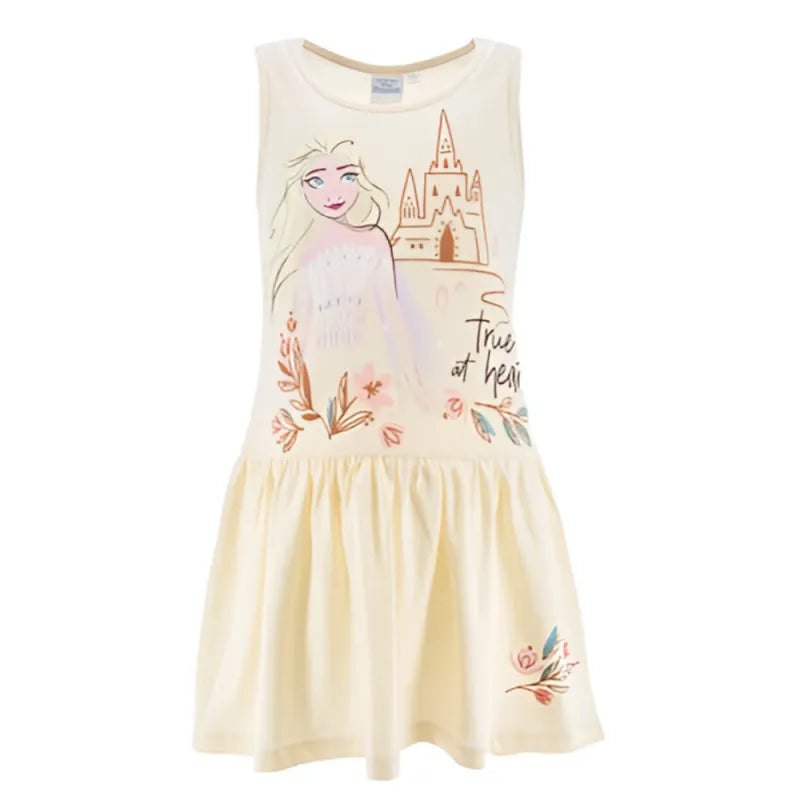 Disney Die Eiskönigin Elsa Kinder Kleid Sommerkleid - WS-Trend.de 104-128 100% Baumwolle