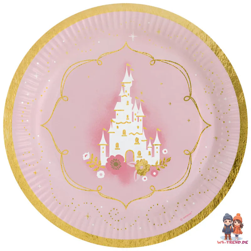 Schwan Schloß Geburtstag Deko Set 33 tlg. Geschirr Kinder Partyset Tischdecke - WS-Trend.de