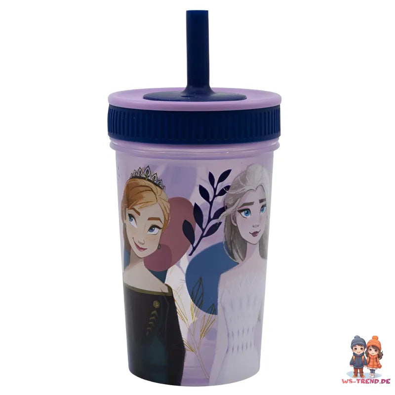 Disney Die Eiskönigin Kinder Trinkbecher Becher integriertem Halm 465 ml - WS-Trend.de
