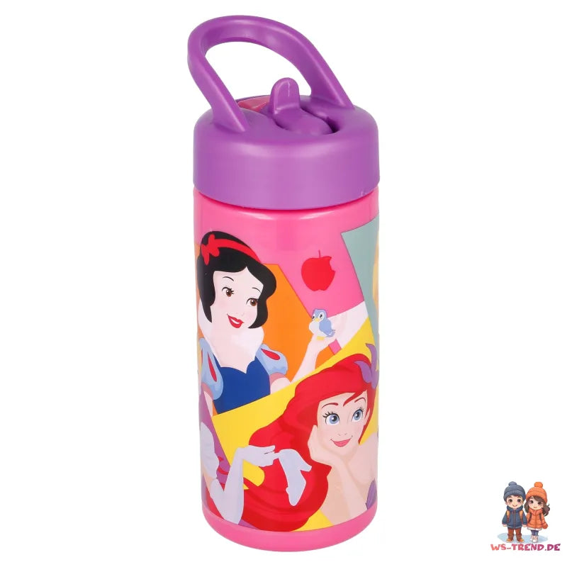 Disney Prinzessinnen Trinkflasche Flasche 410 ml Griff WS Trend.de Sportflasche Wasserflasche