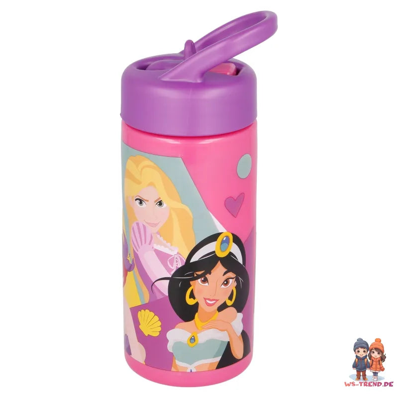Disney Prinzessinnen Trinkflasche Flasche 410 ml Griff WS Trend.de Sportflasche Wasserflasche