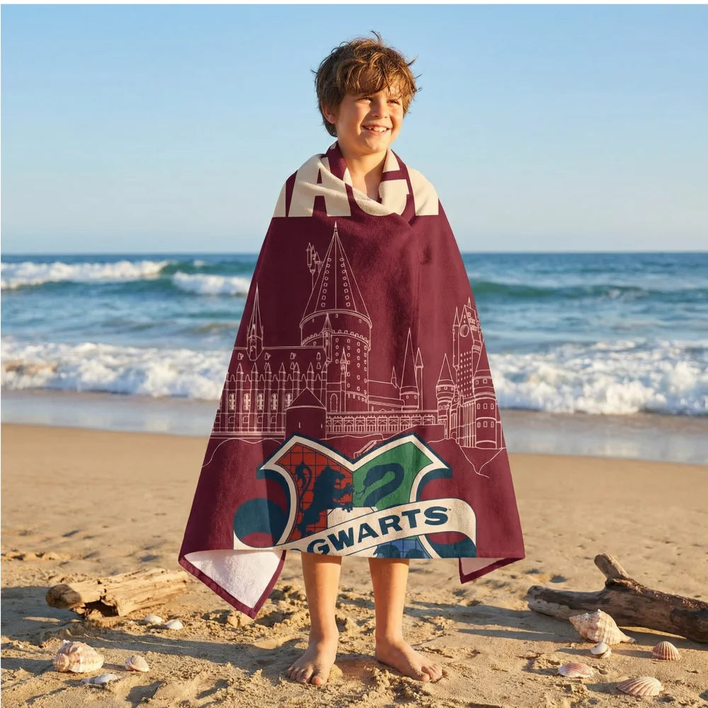 Harry Potter Hogwarts Badetuch Strandtuch - WS-Trend.de Duschtuch Handtuch XL 70x140 cm