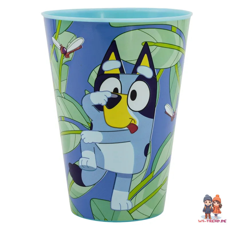 Bluey und Bingo Kinder Geschirr-Set 3 teilig Becher 430 ml Teller Schüssel - WS-Trend.de