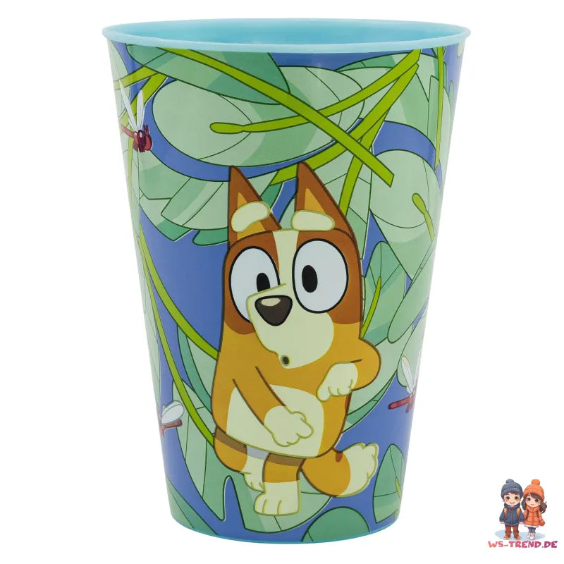 Bluey und Bingo Kinder Geschirr-Set 3 teilig Becher 430 ml Teller Schüssel - WS-Trend.de