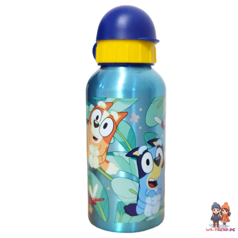 Bluey Bingo Kinder 2teiliges Set 3 Kammern Brotdose Alu Trinkflasche 400 ml - WS-Trend.de