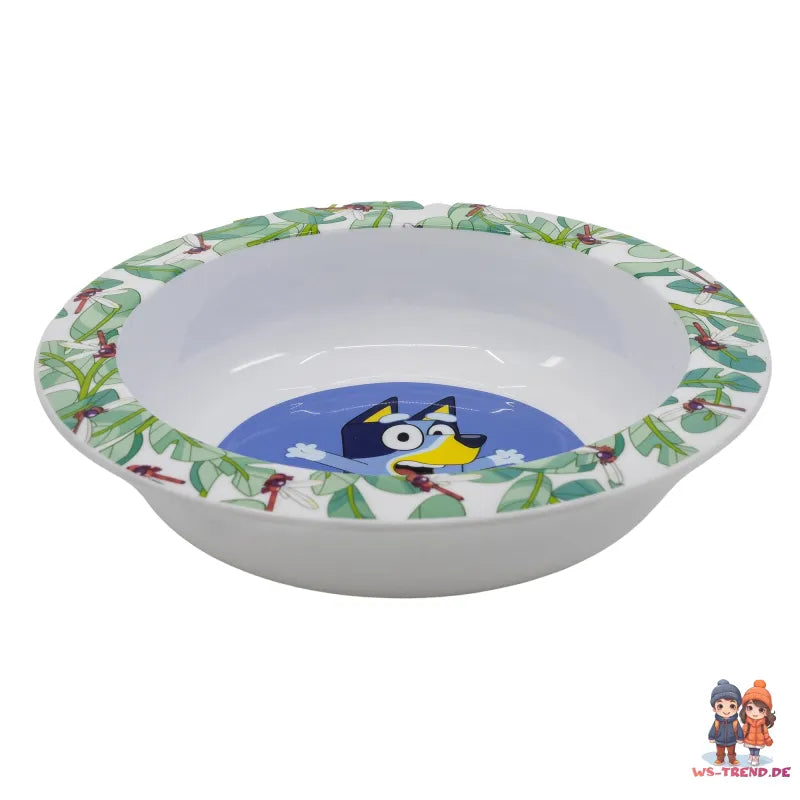 Bluey und Bingo Kinder Geschirr-Set 3 teilig Becher 430 ml Teller Schüssel - WS-Trend.de