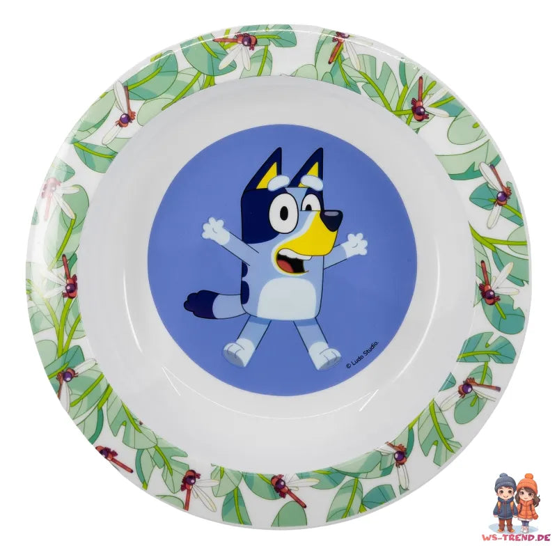 Bluey Bingo Kinder Geschirr-Set 3 tlg Becher Teller Schüssel - WS-Trend.de