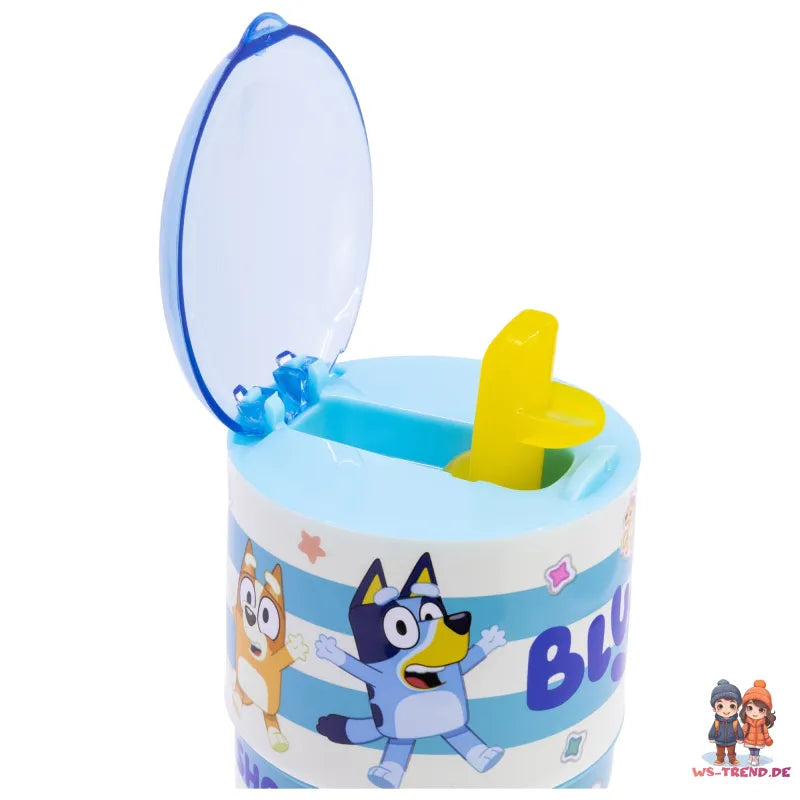 Bluey Bingo Kinder Wasserflasche Trinkflasche Flasche 350 ml Staubschutzdeckel - WS-Trend.de