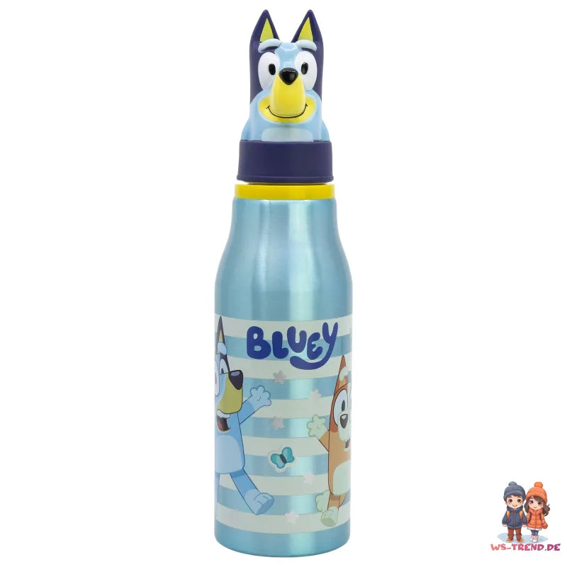 Bluey Bingo 3D Kopf Kinder Aluminium Wasserflasche Trinkflasche Flasche 690 ml - WS-Trend.de