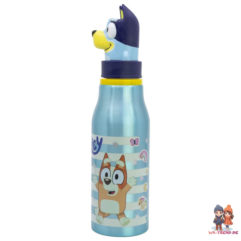 Bluey Bingo 3D Kopf Kinder Aluminium Wasserflasche Trinkflasche Flasche 690 ml - WS-Trend.de