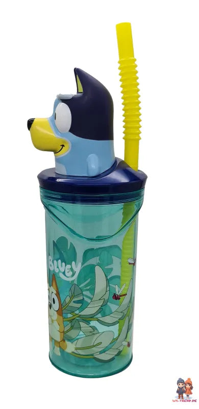 Bluey 3D Deckel Kinder Trinkbecher Becher mit integriertem Halm 360 ml - WS-Trend.de