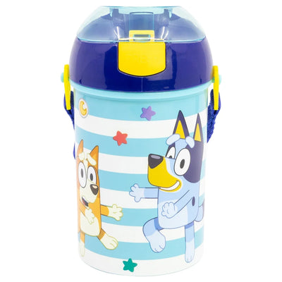 Bluey Bingo Kinder Wasserflasche Trinkflasche Flasche 450 ml Tragegurt - Ansicht 2