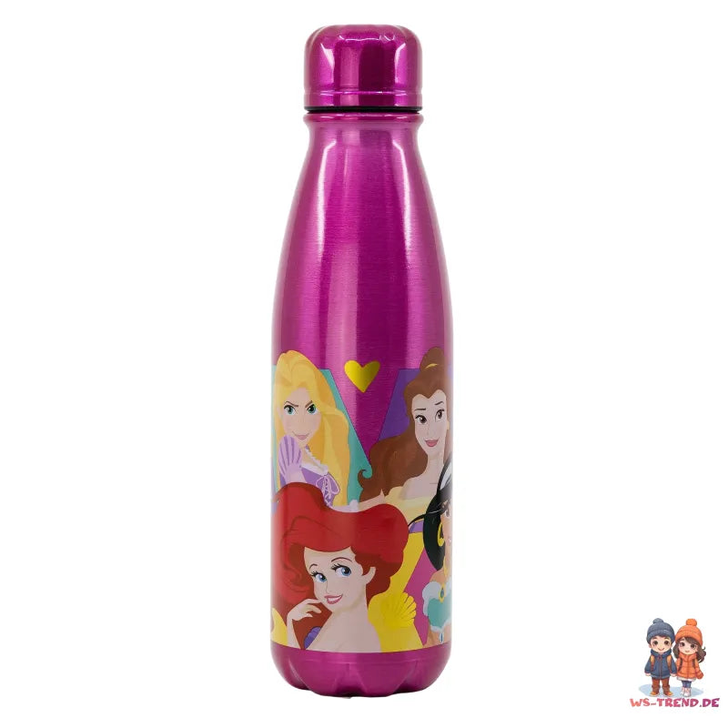 Disney Prinzessinnen Alu Sportflasche Wasserflasche Trinkflasche Flasche 600 ml - WS-Trend.de