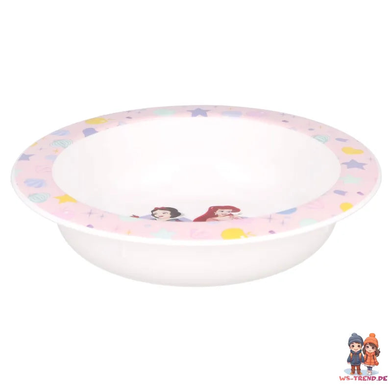 Disney Prinzessinnen Arielle Kinder Geschirr-Set 3 teilig Becher Teller Schüssel - WS-Trend.de