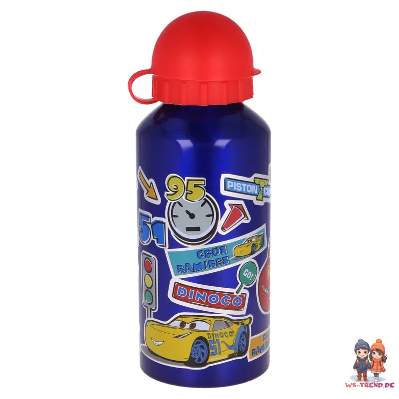 Disney Cars Lightning McQueen 2 teiliges Lunch Set - Brotdose Trinkflasche Alu - WS-Trend.de