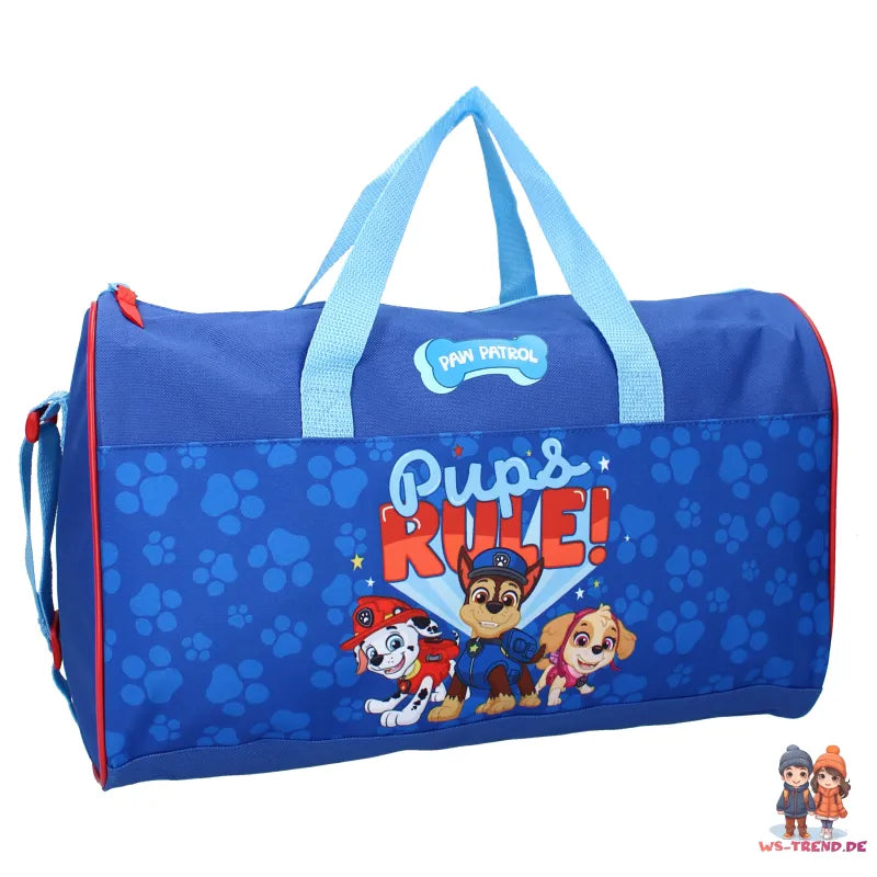 Paw Patrol Chase 2tlg. Set Kinder Jungen Sporttasche Tasche plus Trinkflasche - WS-Trend.de