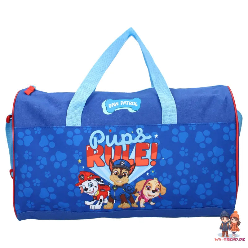Paw Patrol Chase 2tlg. Set Kinder Jungen Sporttasche Tasche plus Trinkflasche - WS-Trend.de
