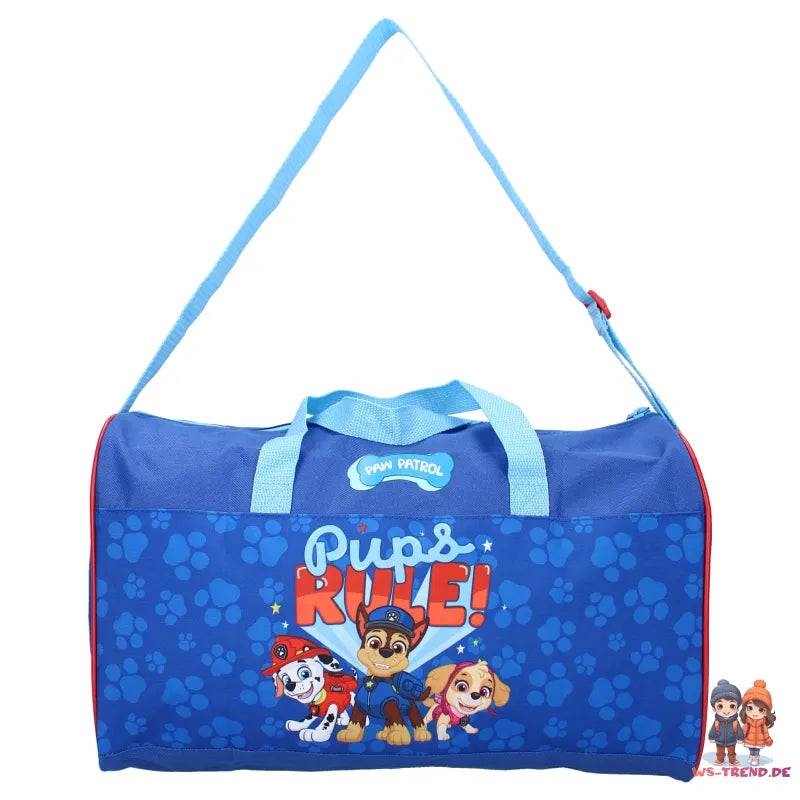 Paw Patrol Chase 2tlg. Set Kinder Jungen Sporttasche Tasche plus Trinkflasche - WS-Trend.de