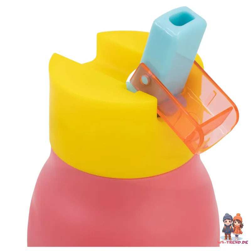 Peppa Pig Wutz Sportflasche Wasserflasche Trinkflasche Flasche Halm 420 ml WS Trend.de