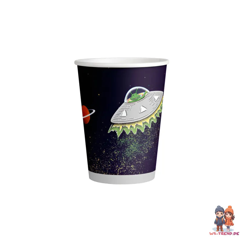 Astronaut Weltraum Geburtstag Deko Set 33 tlg. Geschirr Kinder Partyset WS Trend.de