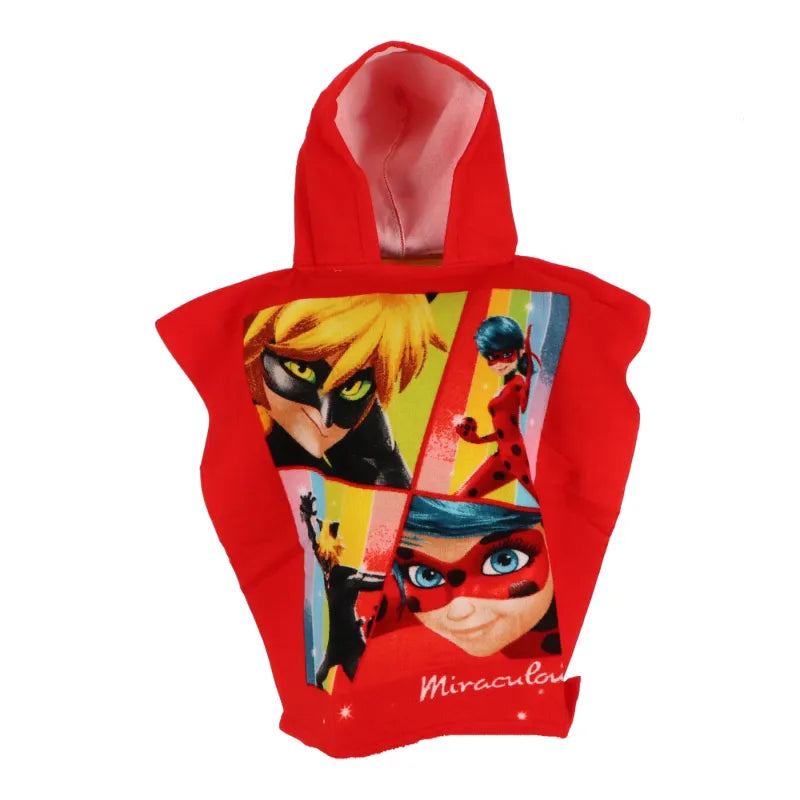 Miraculous Ladybug Kinder Poncho Badeponcho mit Kapuze - WS-Trend.de