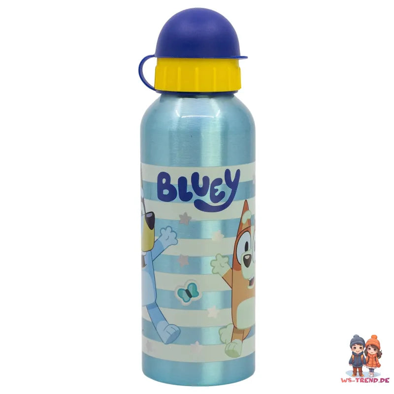 Bluey Bingo Kinder 2teiliges Set 3 Kammern Brotdose Alu Trinkflasche 530 ml - WS-Trend.de