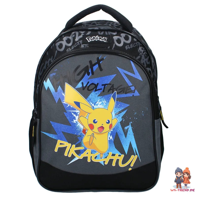 Pokemon Pikachu Jungen Rucksack Schultasche Backpack Tasche Gr. 33x25x14 cm - WS-Trend.de